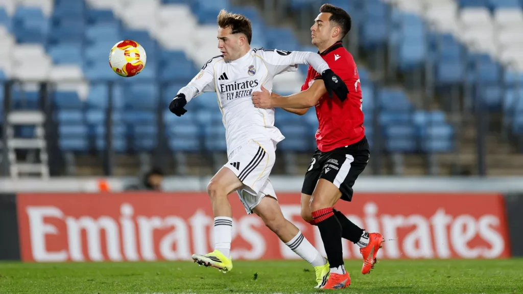 Real Madrid Castilla durante el empate ante el Mérida