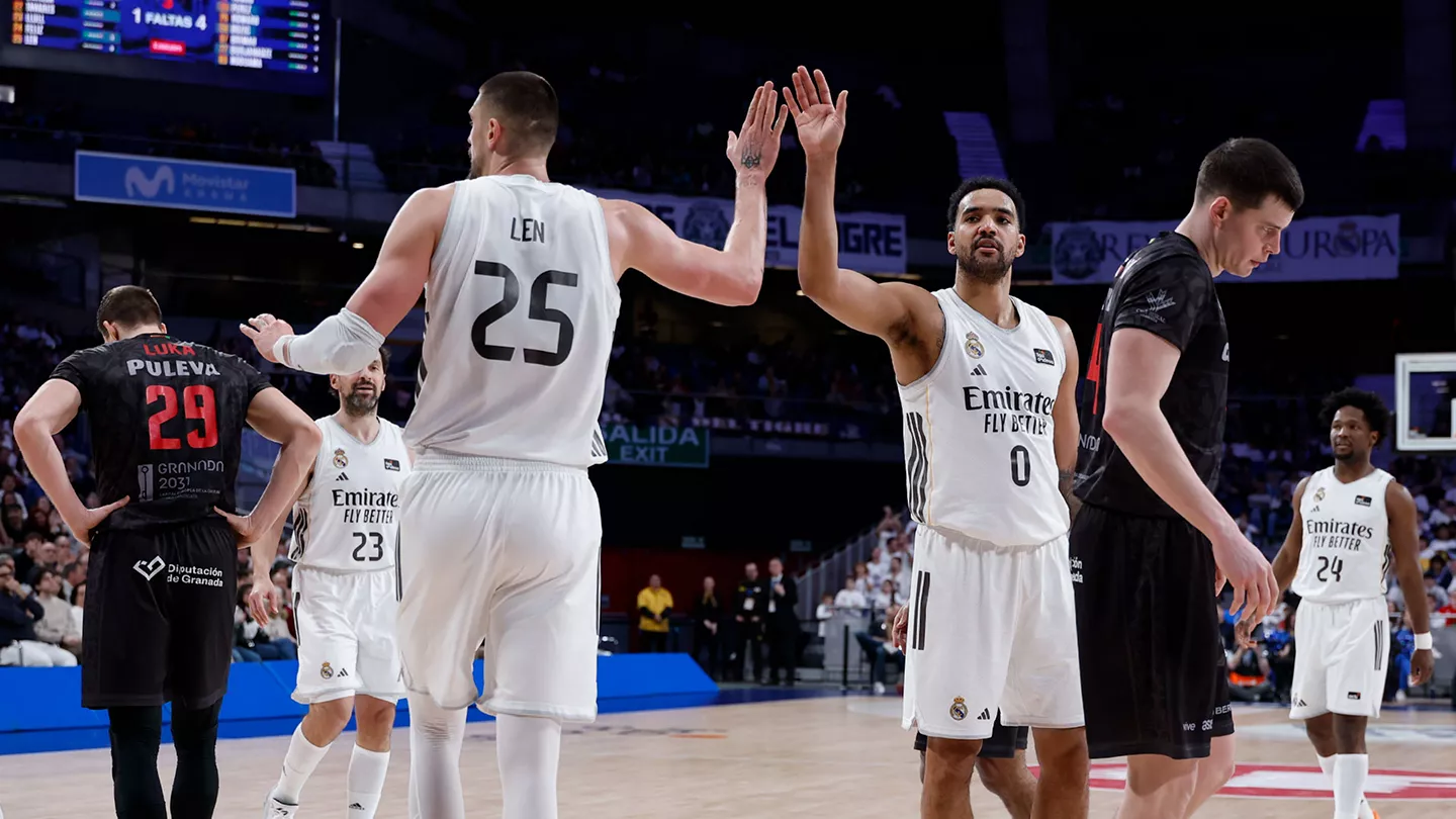 Kramer durante el partido del Real Madrid Baloncesto ante Covirán Granada